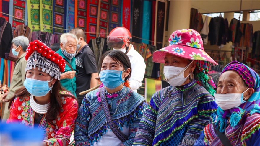 Unique highland market of ethnic people in northern Vietnam