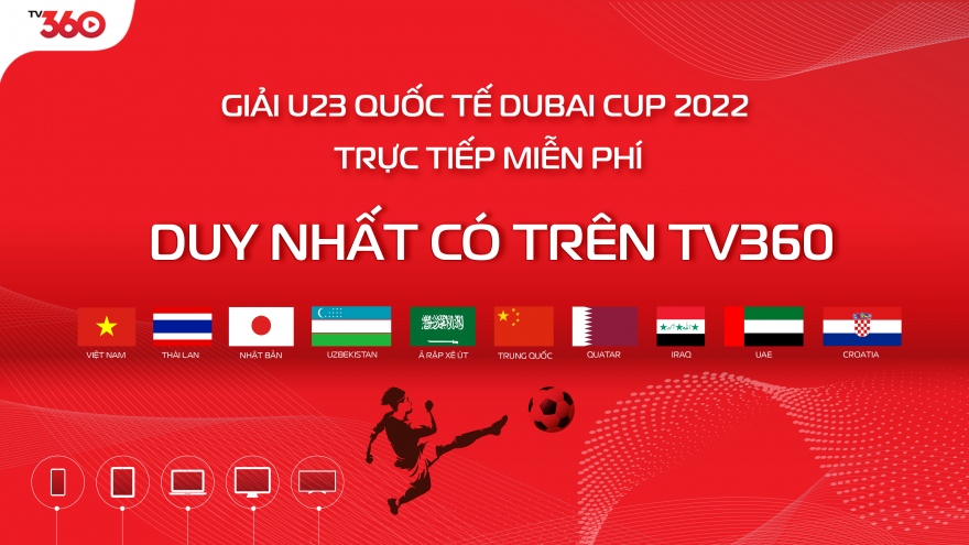 Viettel đã có bản quyền truyền hình U23 Dubai Cup