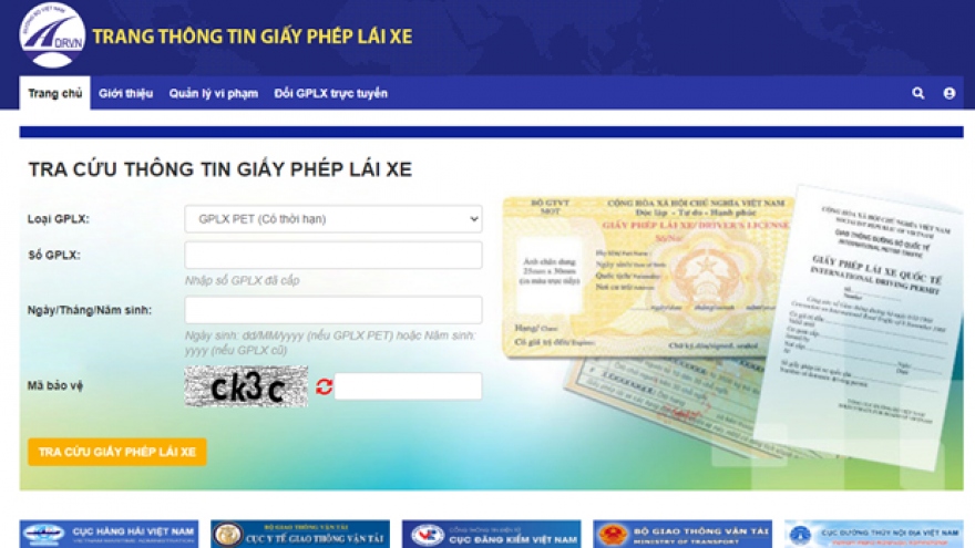 Đề xuất xử lý các trang web giả mạo cấp giấy phép lái xe