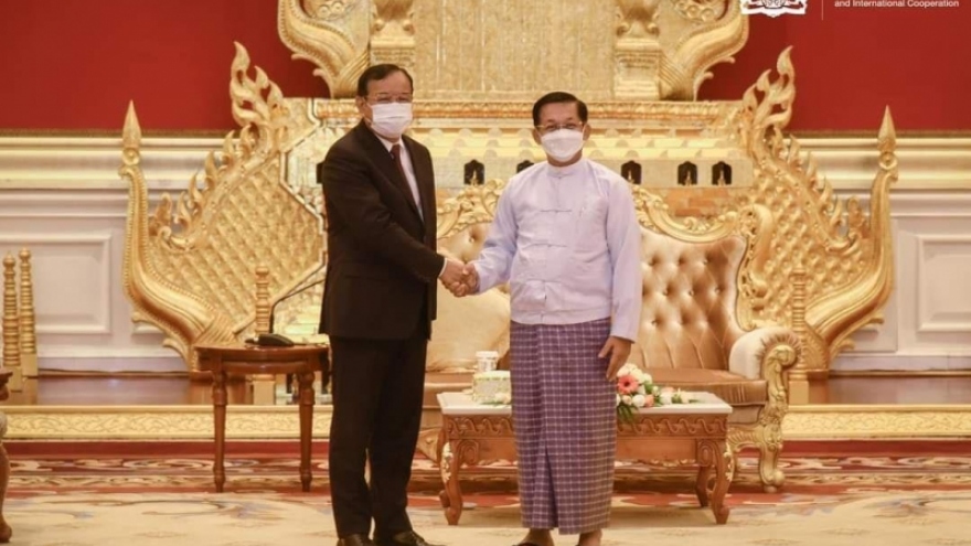 Đặc phái viên ASEAN về Myanmar gặp Thống tướng Min Aung Hlaing