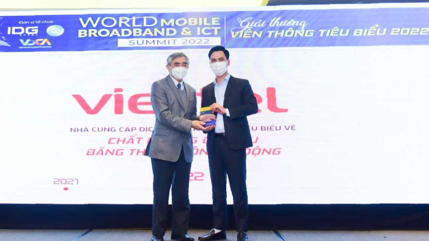 Viettel đạt giải thưởng Nhà cung cấp dịch vụ viễn thông tiêu biểu về chất lượng dịch vụ