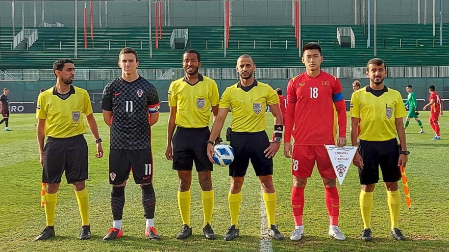 U23 Việt Nam thua 0-1 trước U23 Croatia 