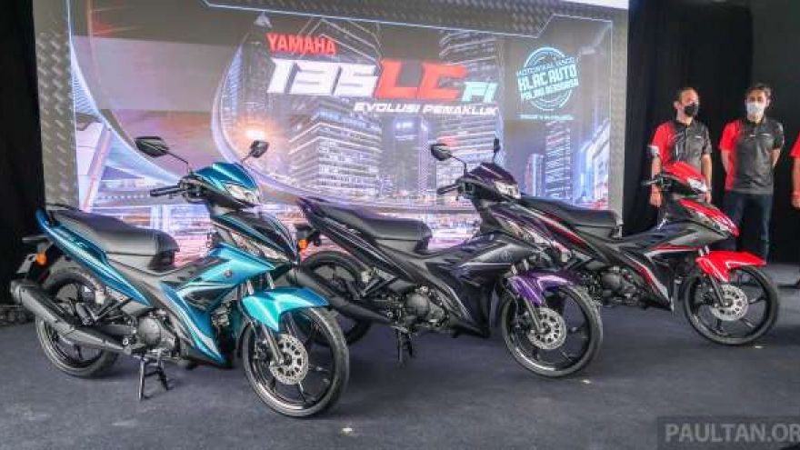 Yamaha 135LC Fi 2022 ra mắt tại Malaysia