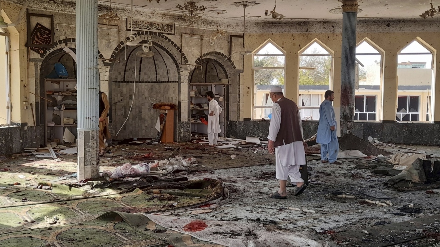 Nổ tại nhà thờ Hồi giáo ở Afghanistan khiến ít nhất 25 người thiệt mạng