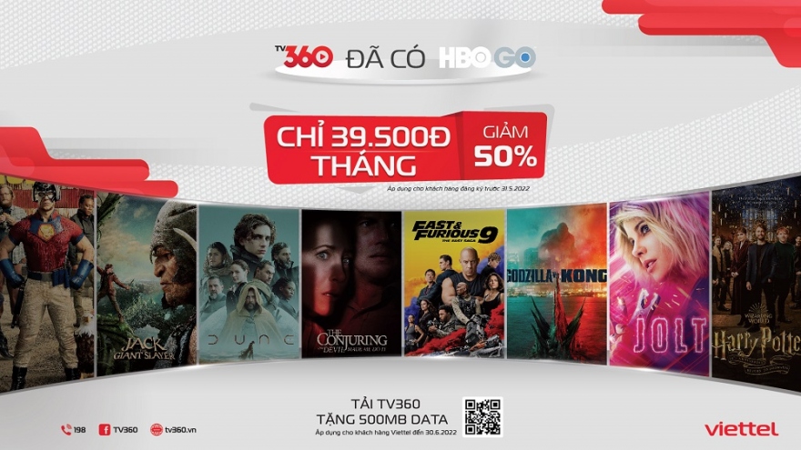 HBO GO chính thức ra mắt trên ứng dụng TV360