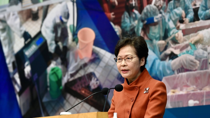 Trưởng Đặc khu Hong Kong (Trung Quốc) Carrie Lam không tái tranh cử