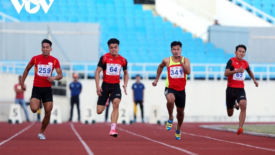 Điền kinh "trình làng" dàn trang thiết bị mới trong giải tiền SEA Games 31