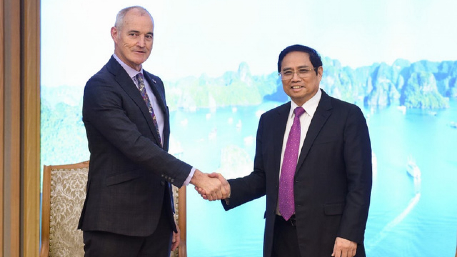 Thủ tướng Phạm Minh Chính tiếp Chủ tịch Đại học RMIT Australia 