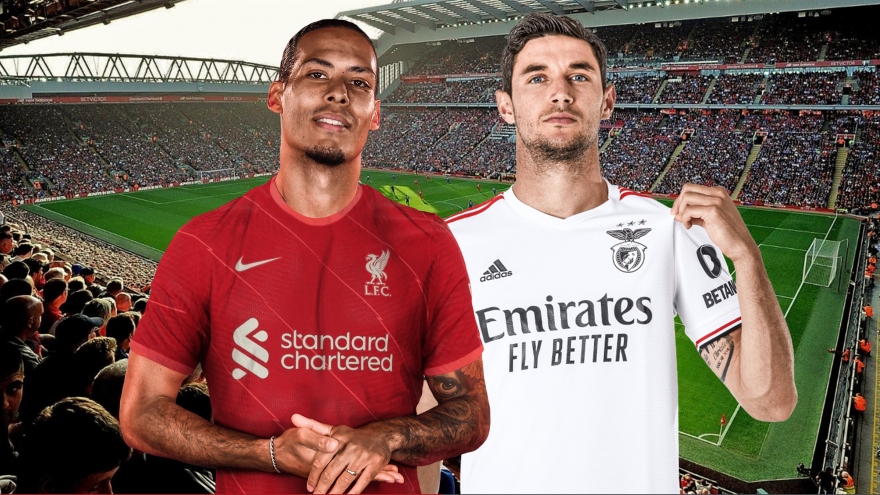 Dự đoán tỷ số, đội hình xuất phát trận Liverpool - Benfica