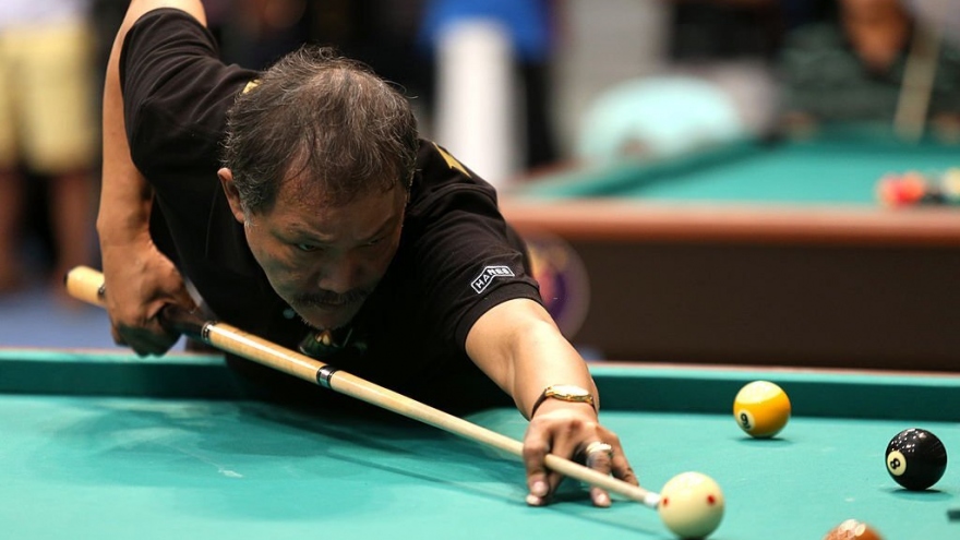 Huyền thoại Billiard - Efren Reyes ngược dòng ngoạn mục ở SEA Games 31
