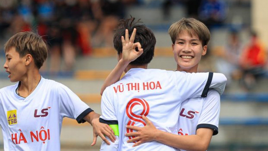 U19 Hà Nội chiếm ngôi đầu bảng giải bóng đá nữ U19 Quốc gia 2022