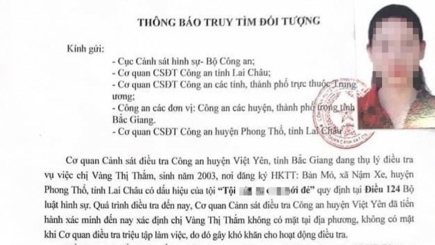 Truy tìm cô gái trẻ vứt con trong nhà vệ sinh dẫn đến tử vong