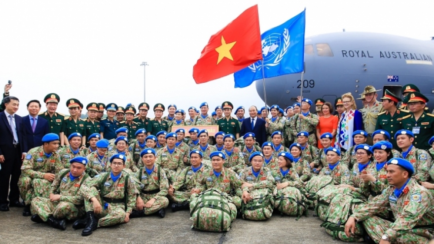 Vietnamese soldiers depart for UN peacekeeping missions