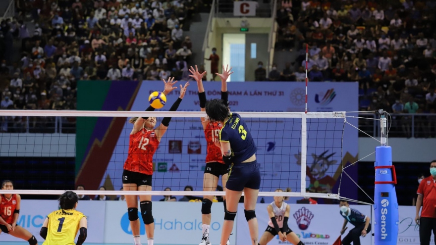 Bóng chuyền nữ SEA Games 31: Việt Nam để thua đáng tiếc trước Thái Lan