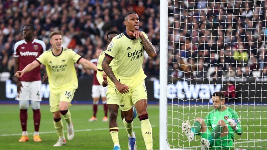 Thắng sát nút West Ham, Arsenal giữ vững vị trí top 4 Ngoại hạng Anh