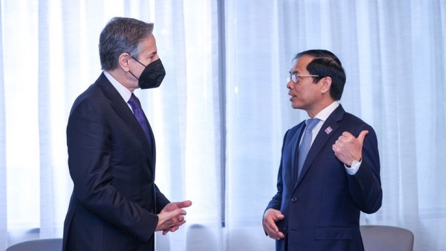 Bộ trưởng Bùi Thanh Sơn gặp Ngoại trưởng và Cố vấn An ninh quốc gia Hoa Kỳ