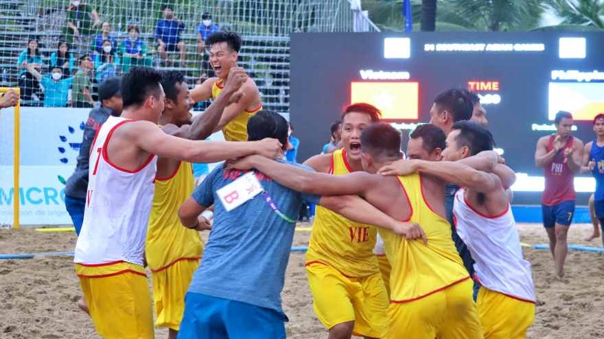 Bóng ném bãi biển xuất sắc giành HCV SEA Games 31