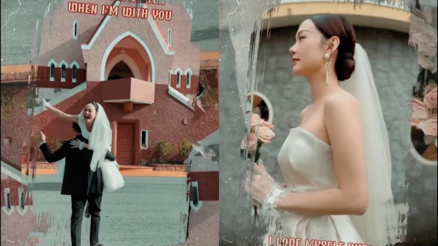 Chuyện showbiz: Minh Hằng khoe hậu trường chụp ảnh cưới hài hước bên chồng đại gia