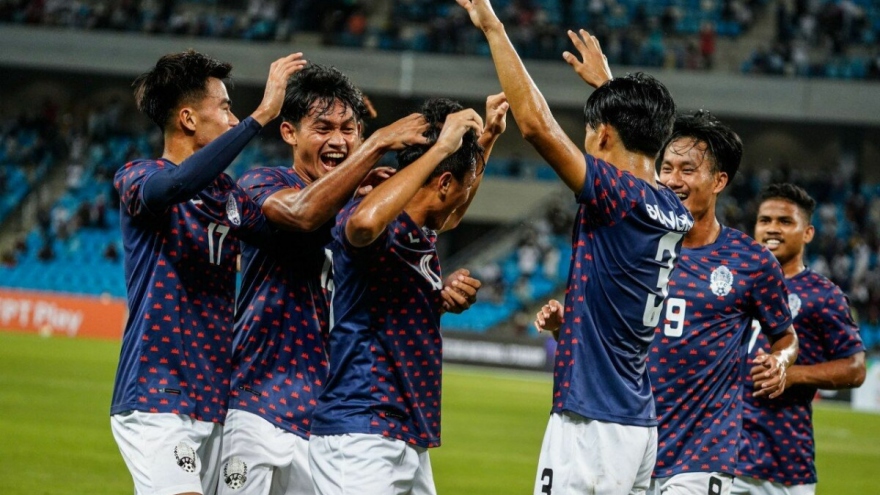 U23 Campuchia thắng đậm U23 Lào ngày ra quân SEA Games 31