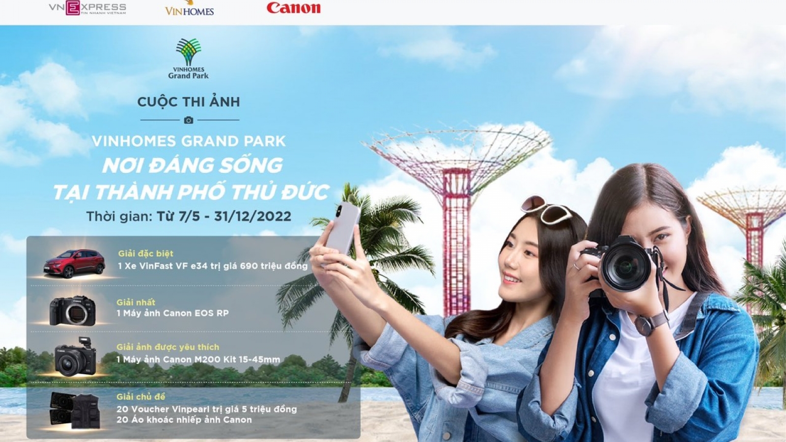 Vinhomes Grand Park tổ chức cuộc thi ảnh - Tổng giá trị giải thưởng hơn 800 triệu đồng