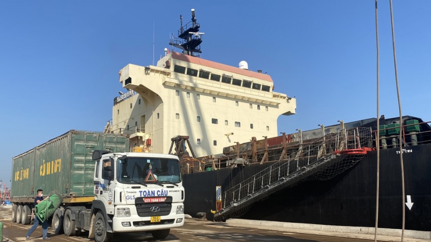 Cua Lo Port receives first international container ship