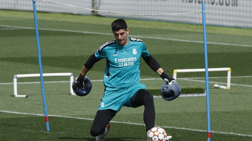 Courtois sẵn sàng cho kịch bản đá luân lưu ở chung kết Cúp C1 châu Âu 