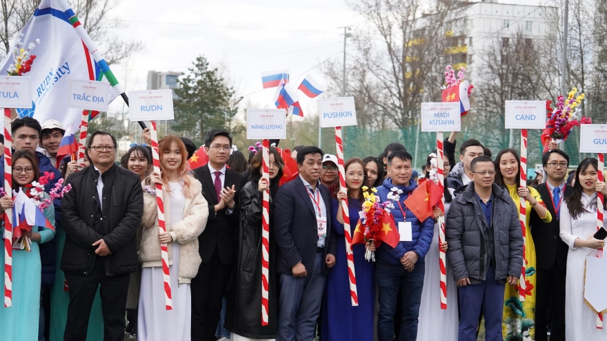 
        Sinh viên Việt Nam tại Nga tổ chức Đại hội thể thao kỷ niệm các ngày lễ lớn của dân tộc
                                  
              