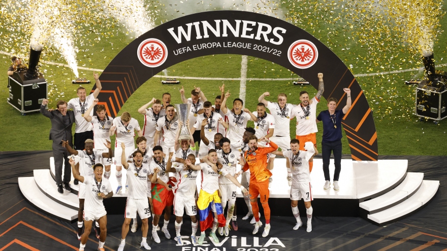 Kết quả chung kết Europa League: Frankfurt vô địch sau khi hạ Rangers trên chấm luân lưu 