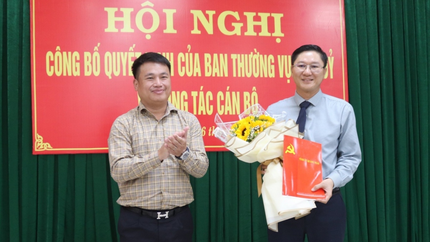 Quảng Ngãi điều động, bổ nhiệm nhiều cán bộ chủ chốt sở ngành