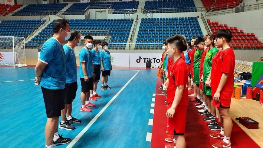 ĐT Futsal nữ Việt Nam "đại thắng" Myanmar ngày ra quân SEA Games 31