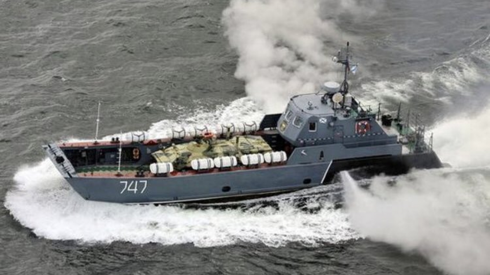 Ukraine tuyên bố phá hủy tàu đổ bộ Serna của Nga