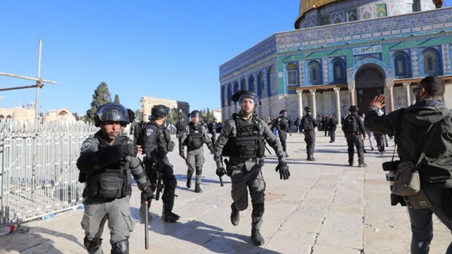 Căng thẳng gia tăng tại Jerusalem: Ít nhất 30 người Palestine bị thương