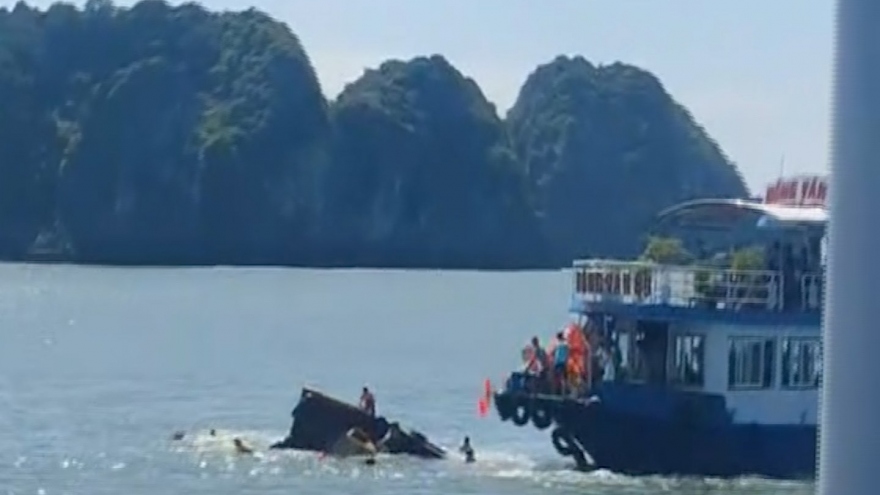 Thông tin mới nhất về vụ chìm tàu trên vịnh Lan Hạ