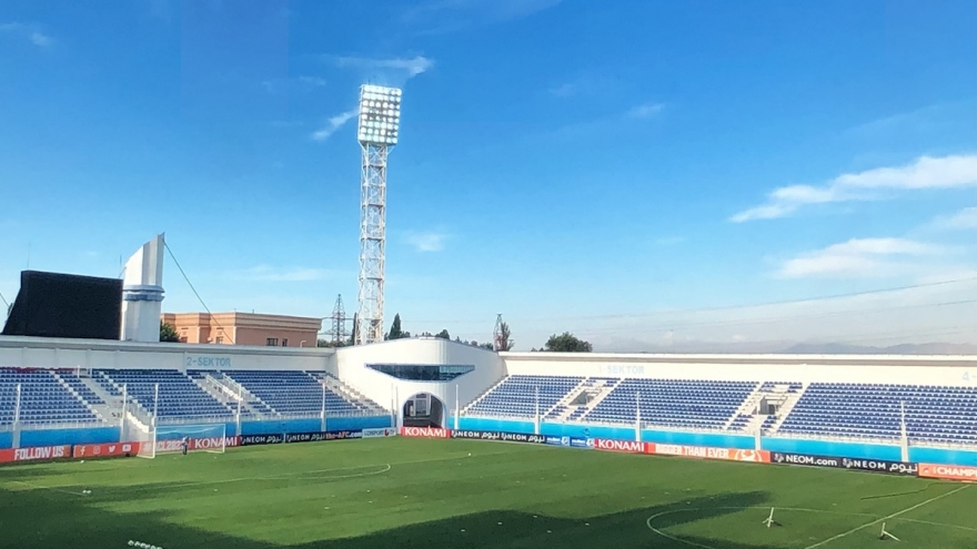 Toàn cảnh sân vận động Lokomotiv, nơi diễn ra trận đấu U23 Việt Nam - U23 Hàn Quốc