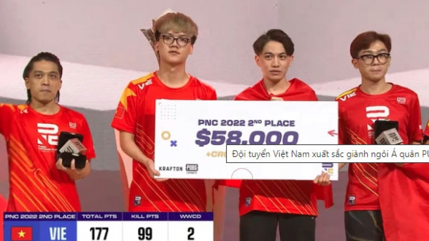 Vietnam finish second at PUBG Nations Cup 2022