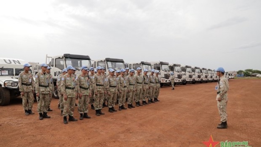 First Vietnamese peacekeeping engineering unit set to work in Abyei