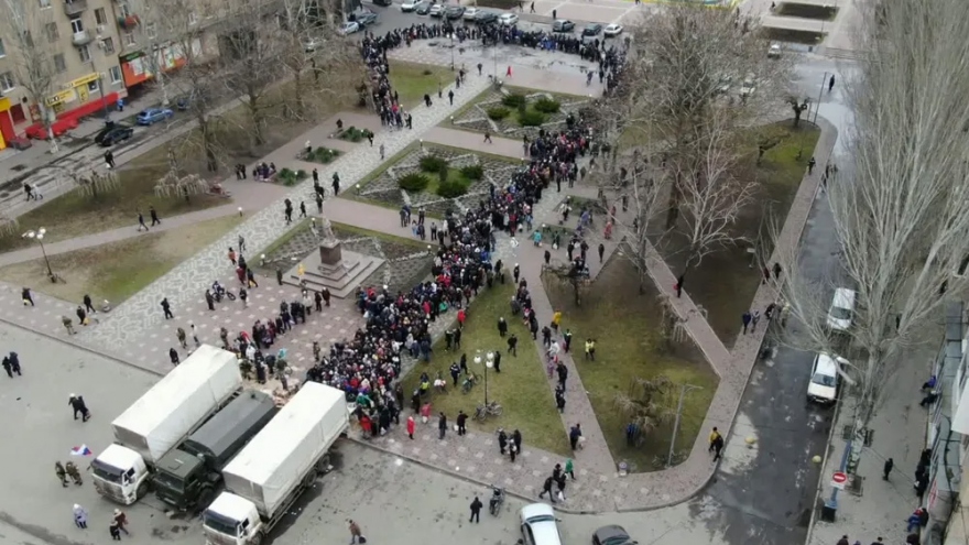 Thành phố Melitopol của Ukraine chuẩn bị trưng cầu ý dân sáp nhập vào Nga