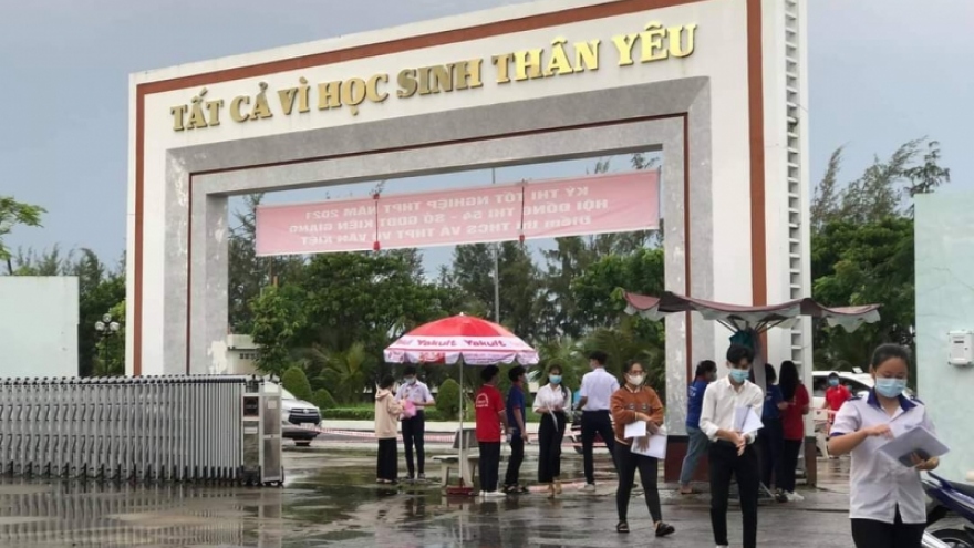 Kiên Giang không bố trí điểm thi tốt nghiệp THPT ở 2 huyện do ít thí sinh 