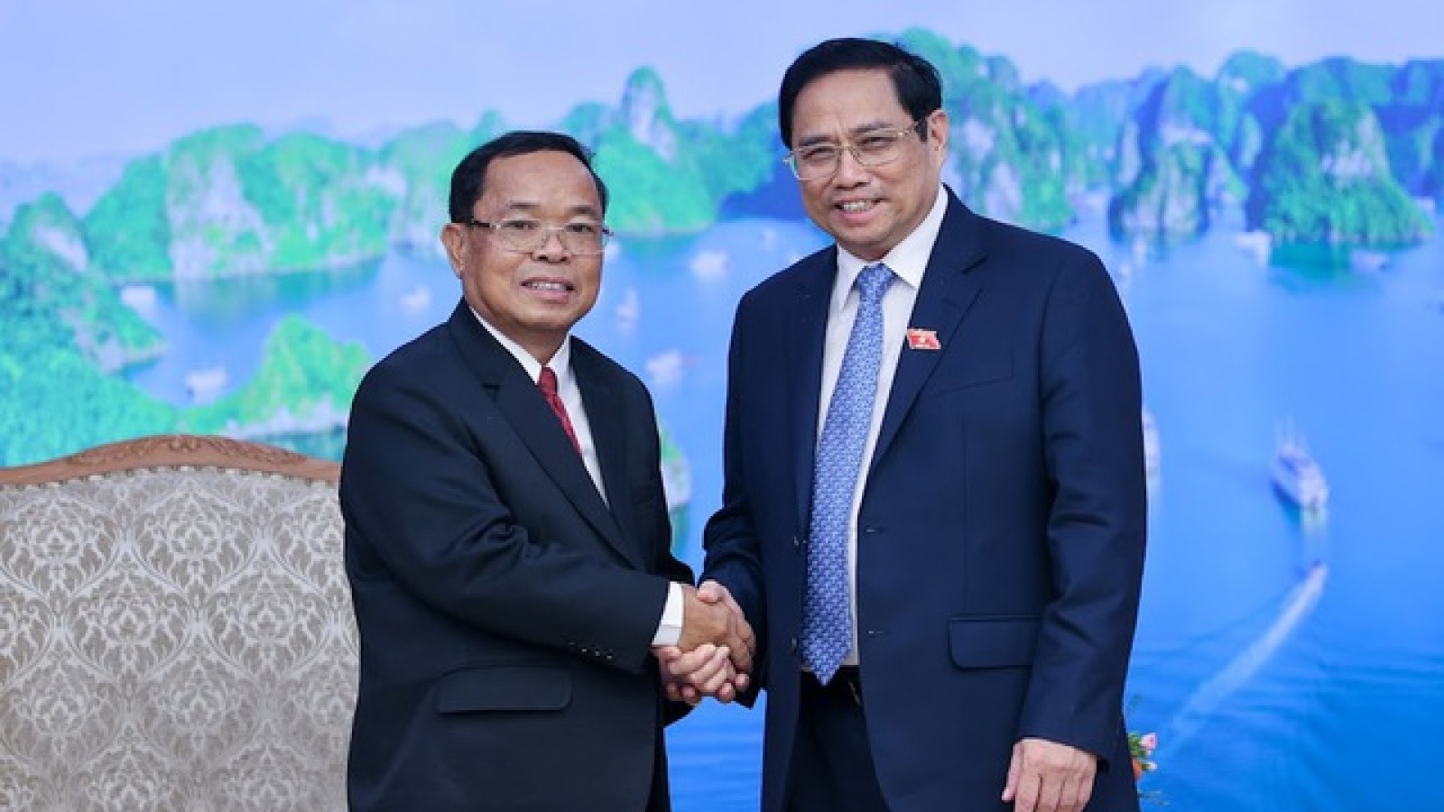 Thủ tướng Phạm Minh Chính tiếp Tổng Thanh tra Nhà nước Lào