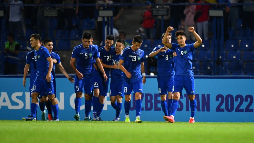 Kết quả U23 châu Á 2022: Chủ nhà Uzbekistan thắng nhọc trận ra quân 