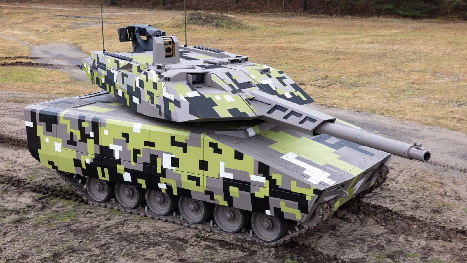 Xe tăng công nghệ cao Panther (Đức) - đối thủ của xe tăng T-14 (Nga)