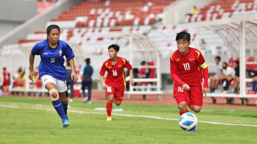 Vietnam defeat Cambodia to top Group A at AFF U18 Women’s Championship