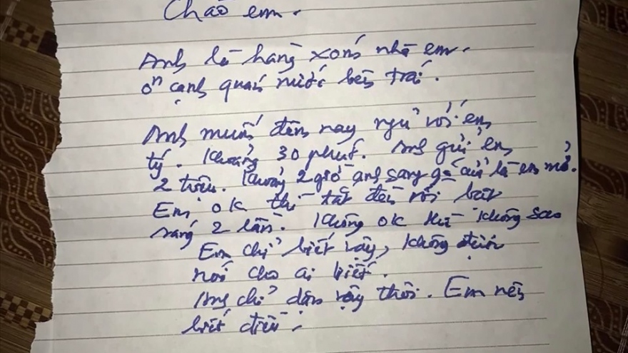 Cô gái bị người đàn ông gần 80 tuổi viết thư xin “ngủ cùng” rút đơn trình báo