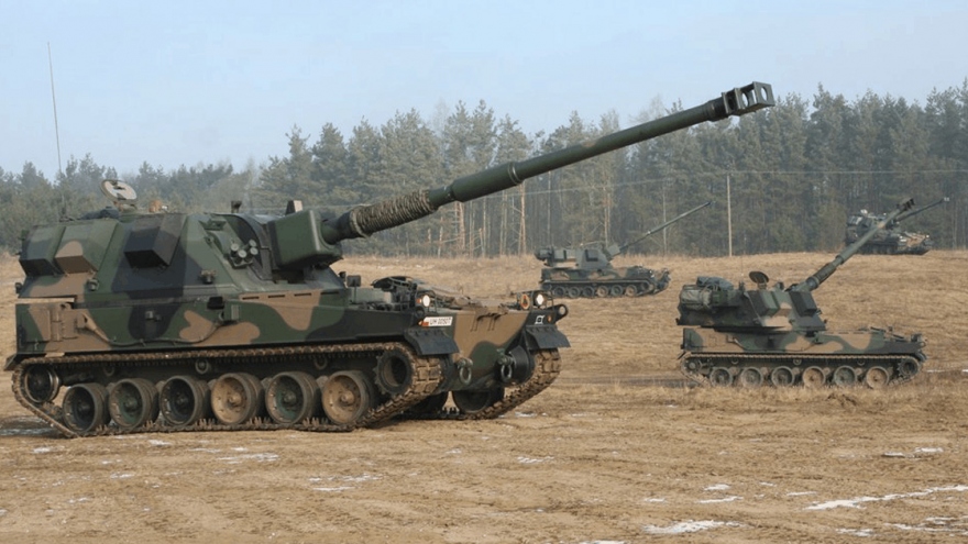 Lựu pháo Ba Lan cung cấp cho Ukraine bị phá hủy