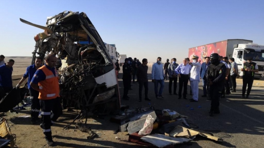 22 người thiệt mạng vì tai nạn xe buýt ở Ai Cập