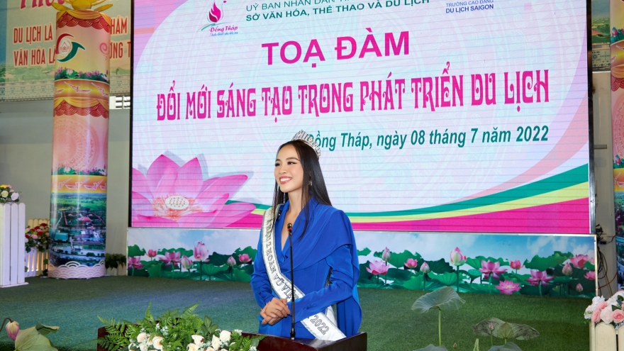 Á hậu Thủy Tiên trích tiền thường, bắt đầu hành trình thiện nguyện tại Đồng Tháp