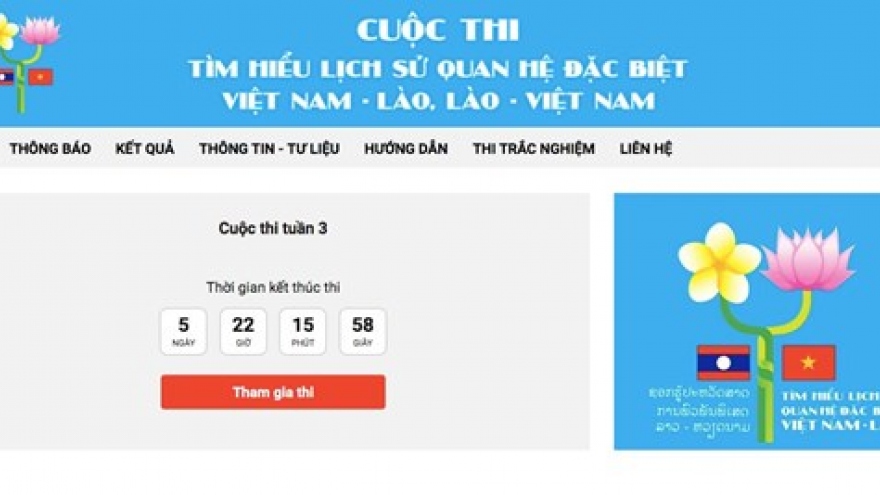 Over 94,000 people compete in online quiz on Vietnam-Laos relations