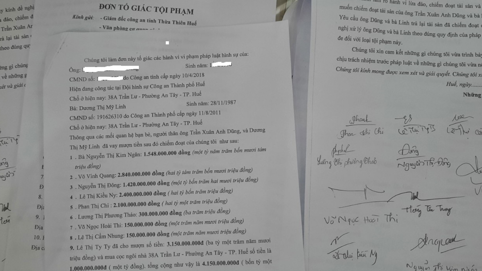 Một cán bộ công an bị tố cùng vợ lừa đảo chiếm đoạt hàng chục tỷ đồng