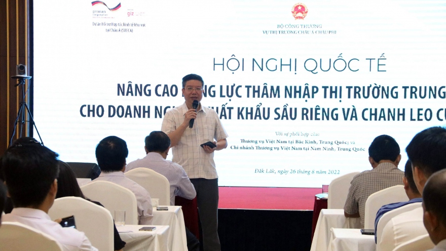 Nâng cao năng lực cho doanh nghiệp xuất khẩu sầu riêng và chanh leo