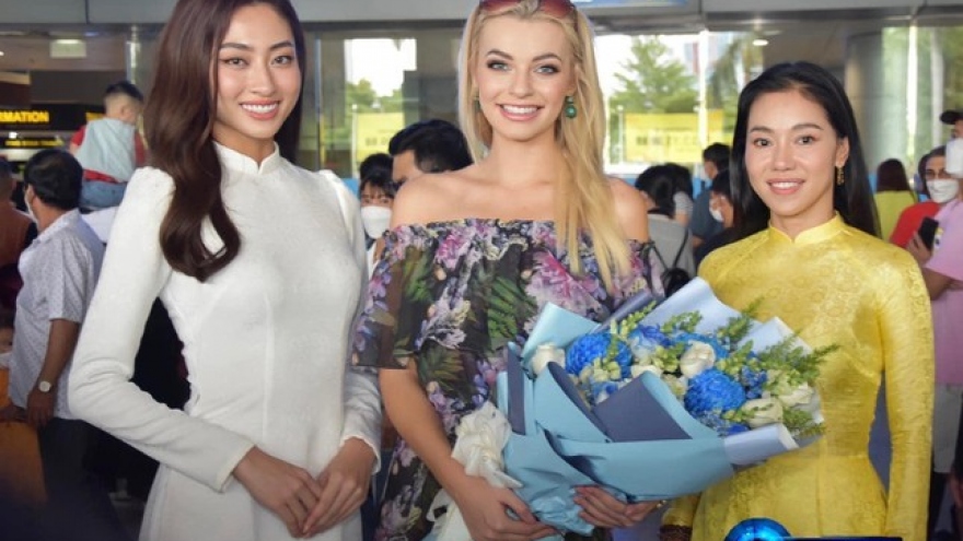 Miss World 2021 Karolina Bielawska arrives in Vietnam 